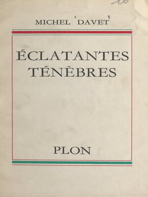 cover image of Éclatantes ténèbres